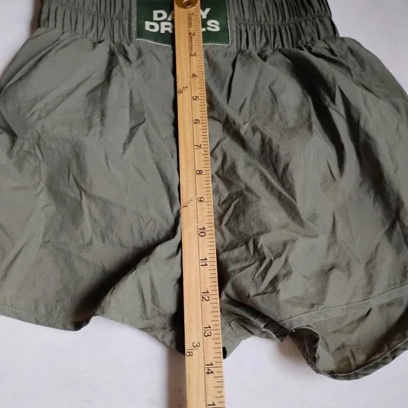 Daily Drills Shorts Small Bounce Green Pull On Lined Nylon Athletic Preppy - Picture 7 of 10